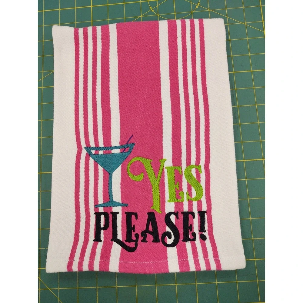 YES Please! Handcrafted Kitchen Hand Bar Towel Hang Loop Great Gift Idea!